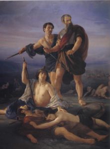 Death of King Saul by Elie Marcuse, 1848